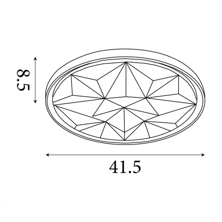Flush light LED Satellite (24W)