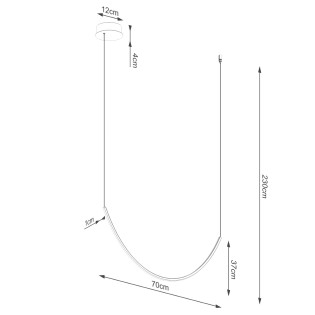 LED pendant lamp Alvar (15W)
