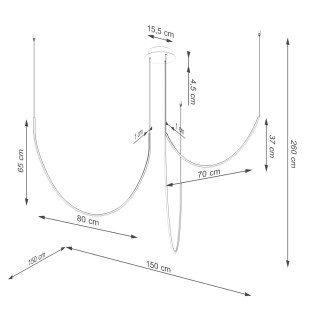copy of Rio Oro LED-Deckenleuchte (50W) II