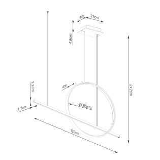 copy of Rio Oro LED-Deckenleuchte (50W) II