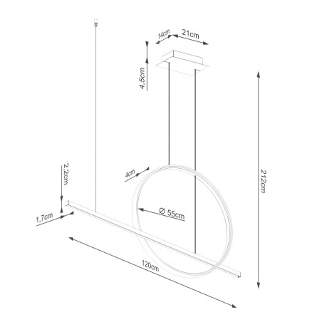 copy of Rio Oro LED-Deckenleuchte (50W) II