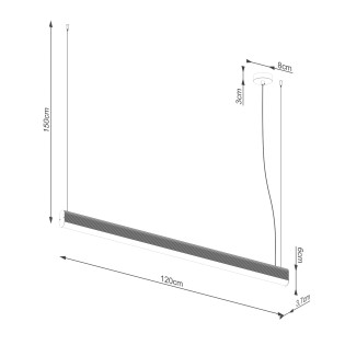 LED Pendant Lamp Farge (38W)