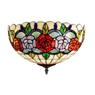 Plafón de techo Tiffany Rosy
