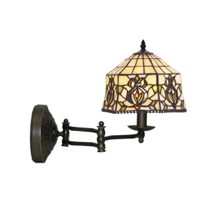 Aplique de pared Tiffany Hexa