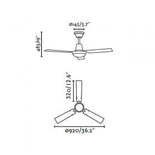 Ventilador Moderno INDUS
