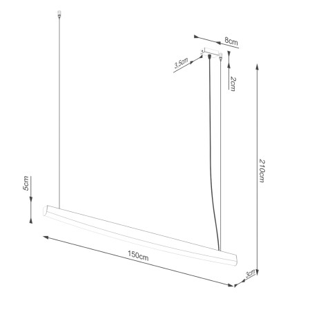 copy of Rio Oro LED-Deckenleuchte (50W) II