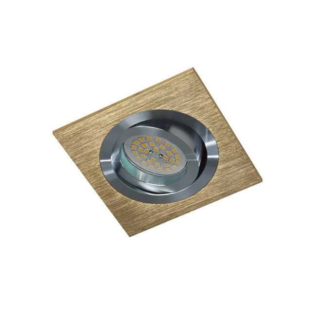 Foco empotrable Kardan Helium cuadrado aluminio Foco empotrable Kardan Helium cuadrado aluminio