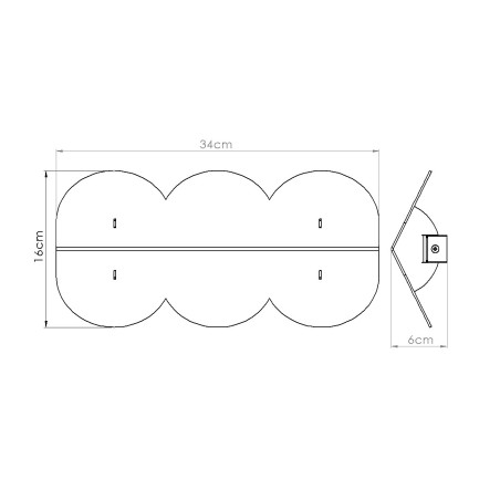 Wall Lamp Biscuit (2 lights)