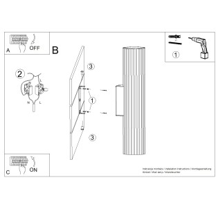 LED Wall Lamp Ivar (2x7W)