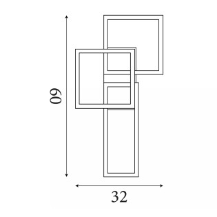 LED Ceiling Flush Light Wall Art II (30W)