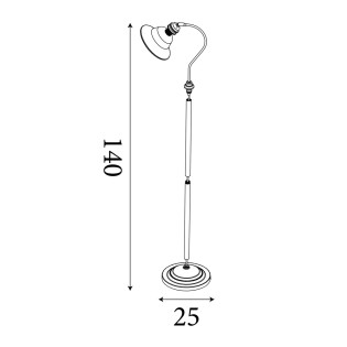 Floor lamp Lustra Glass