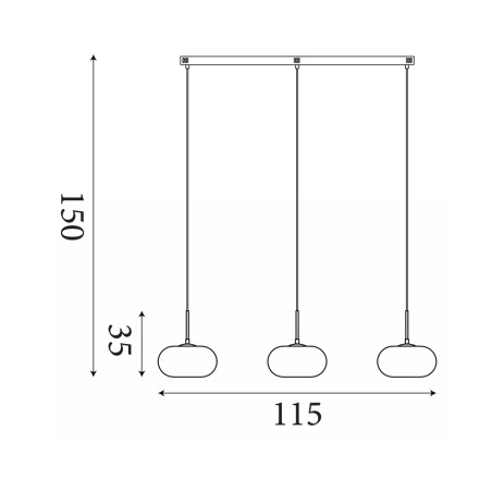 LED Pendant Lamp Confetti (25W)