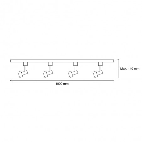 Conector carril Masta