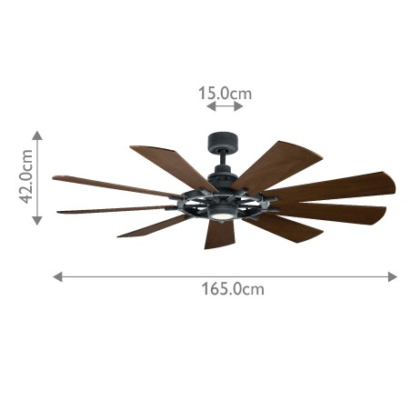 Ceiling fan LED Gentry (14W)