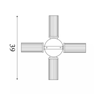 copy of Aplique de pared para baños Imperial (2 luces)