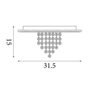 LED Ceiling Flush Light Deluge (20W)