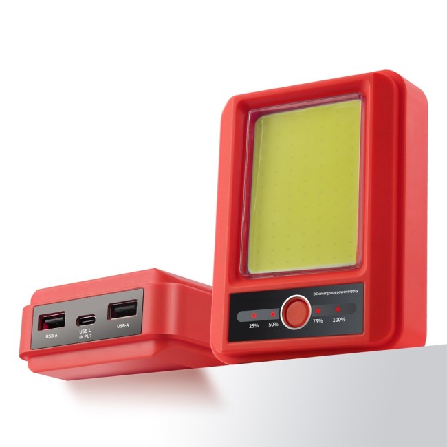 Giver Red Rechargeable Powerbank Torch (5W)