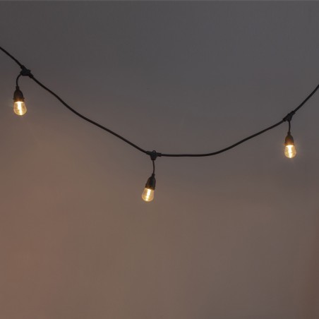 LED-Lichterketten für den Außenbereich mit Solarpanel (10 Stück)