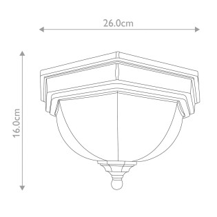 Ceiling Flush Light Fairford