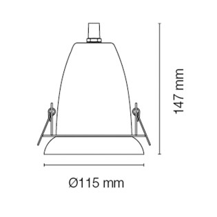 Recessed Spotlight retro-vintage Tejar