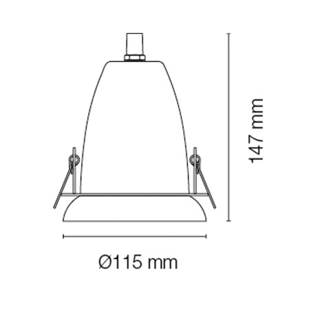 Recessed Spotlight retro-vintage Tejar