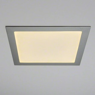 25W LED Panel 2,180lm. 6,000K Square Silver 40,000 hours