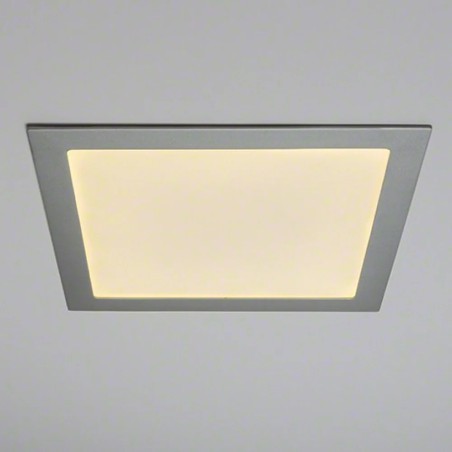 25W LED Panel 2,180lm. 6,000K Square Silver 40,000 hours
