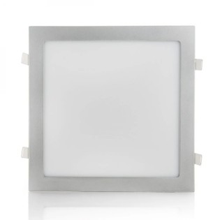 25W LED Panel 2,180lm. 6,000K Square Silver 40,000 hours