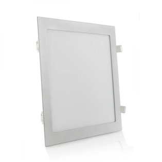 25W LED Panel 2,180lm. 6,000K Square Silver 40,000 hours