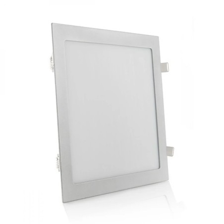 25W LED Panel 2,180lm. 6,000K Square Silver 40,000 hours
