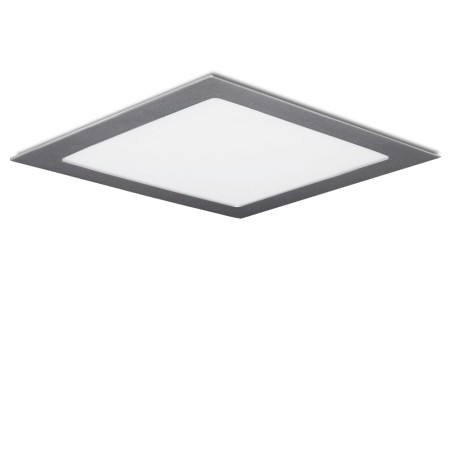 25W LED Panel 2,180lm. 6,000K Square Silver 40,000 hours