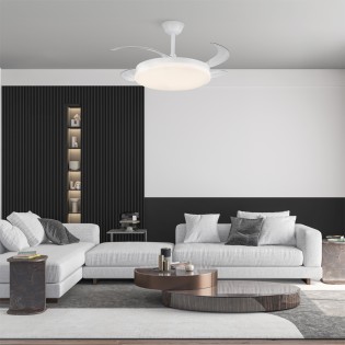 LED ceiling fan folding...