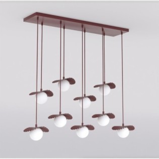 Valbona Garnet Ceiling Lamp (9 lights)