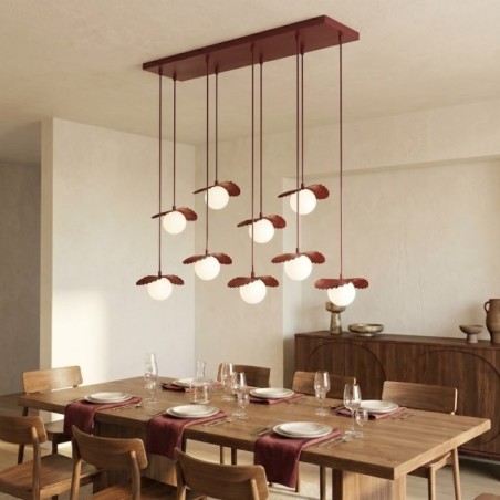 Valbona Garnet Ceiling Lamp (9 lights)