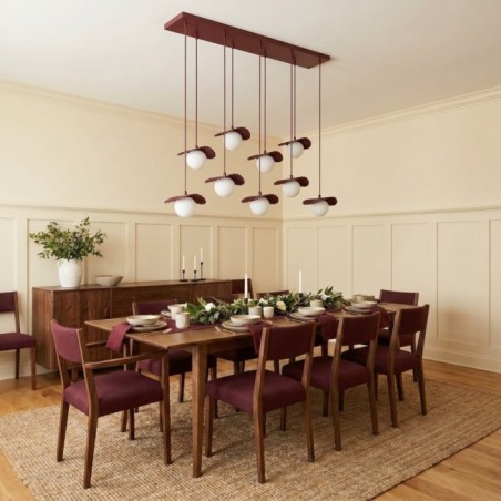 Valbona Garnet Ceiling Lamp (9 lights)