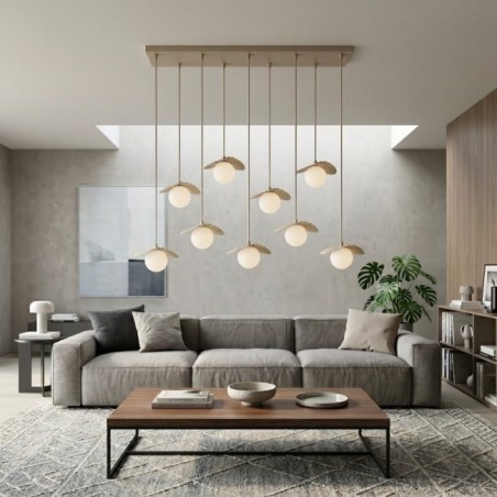 Valbona Beige Ceiling Lamp (9 lights)