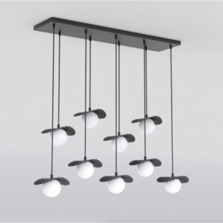 Valbona Black Ceiling Lamp (9 lights)