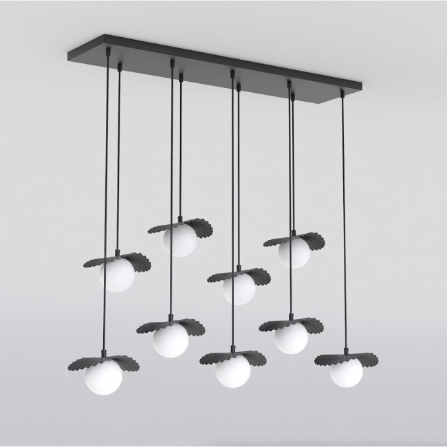 Valbona Black Ceiling Lamp (9 lights)