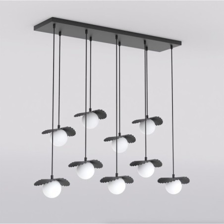 Valbona Black Ceiling Lamp (9 lights)
