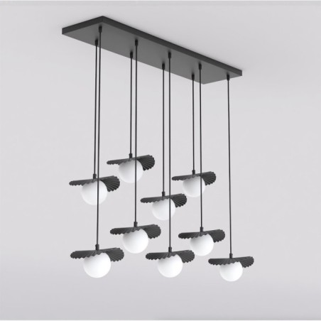 Valbona Black Ceiling Lamp (9 lights)