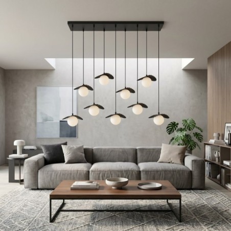 Valbona Black Ceiling Lamp (9 lights)