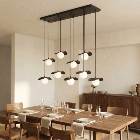 Valbona Black Ceiling Lamp (9 lights)