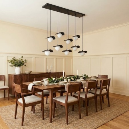 Valbona Black Ceiling Lamp (9 lights)