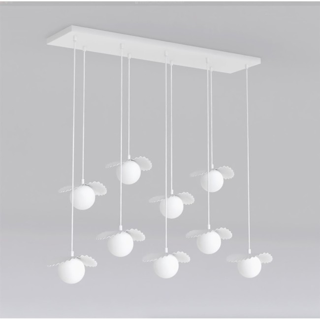 Valbona White Ceiling Lamp (9 lights)