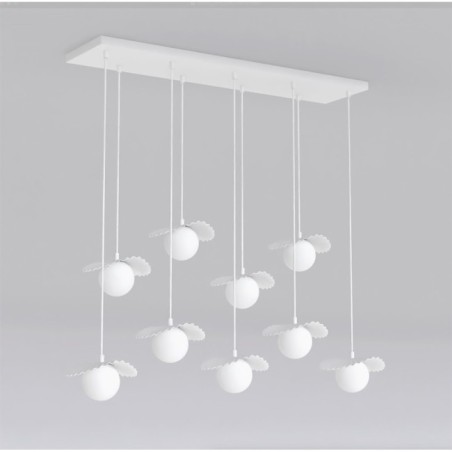 Valbona White Ceiling Lamp (9 lights)
