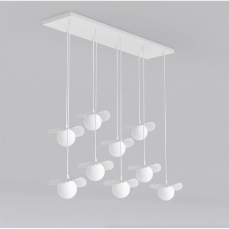 Valbona White Ceiling Lamp (9 lights)