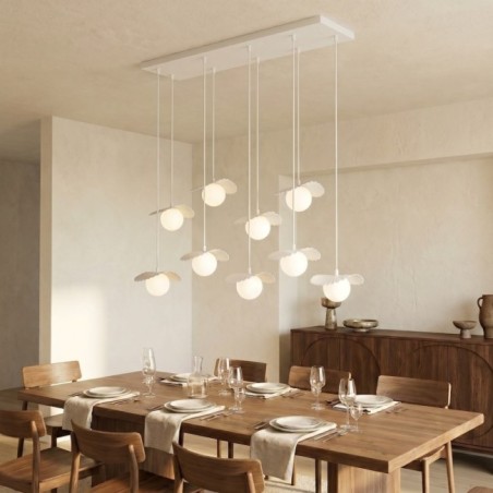 Valbona White Ceiling Lamp (9 lights)