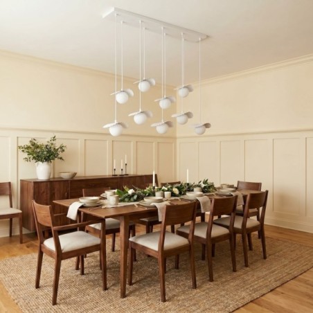 Valbona White Ceiling Lamp (9 lights)