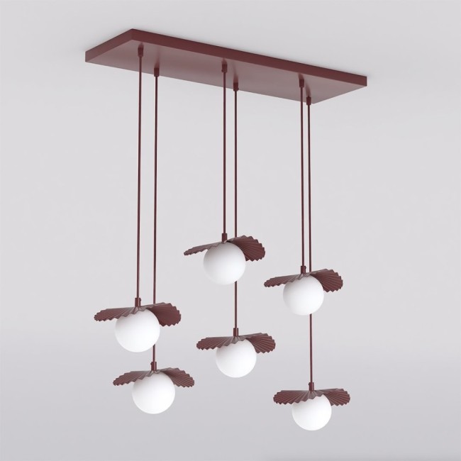 Valbona Garnet Ceiling Lamp (6 lights)