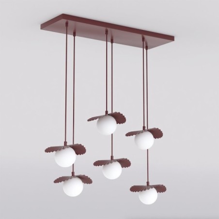 Valbona Garnet Ceiling Lamp (6 lights)